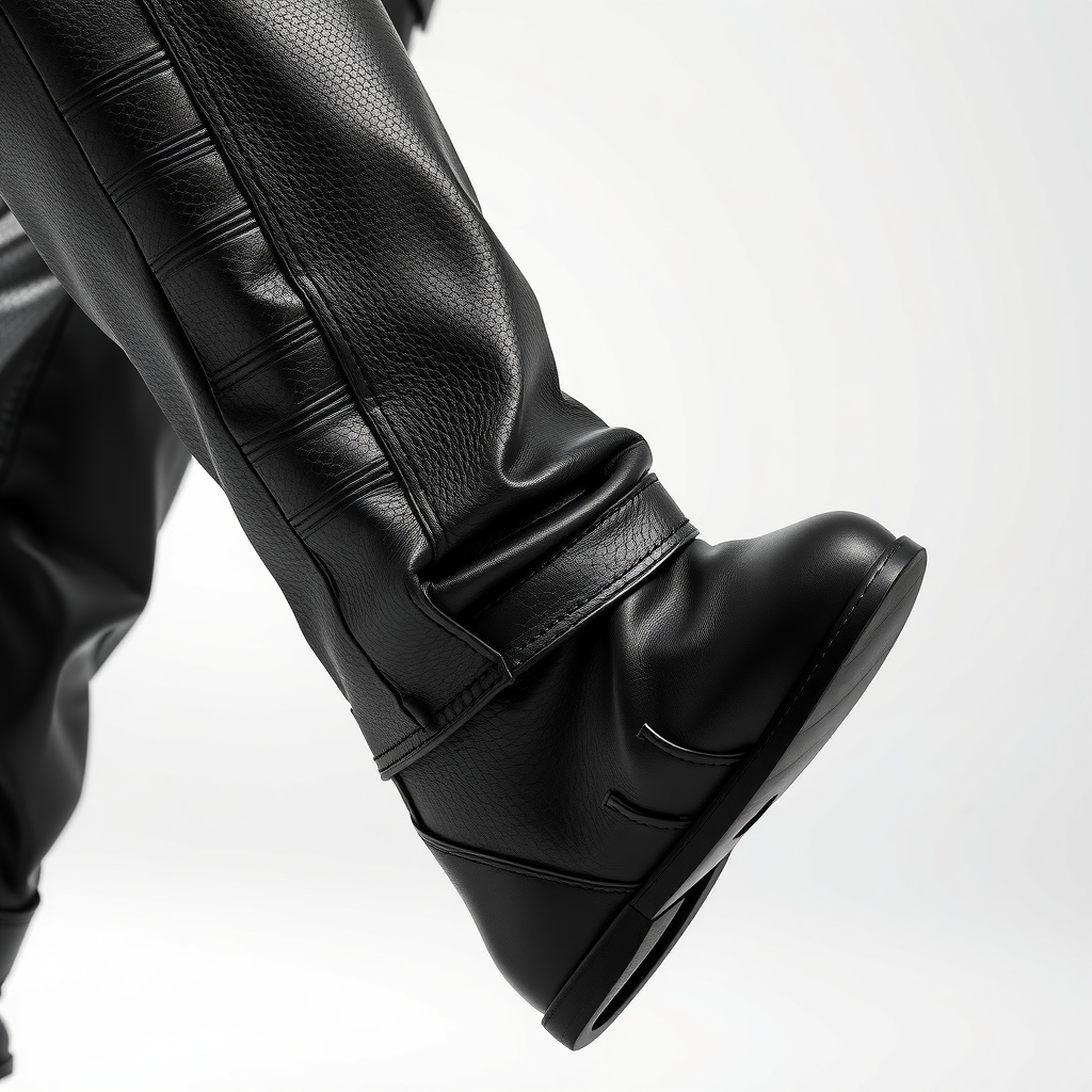 Slim Fit Leather Pants