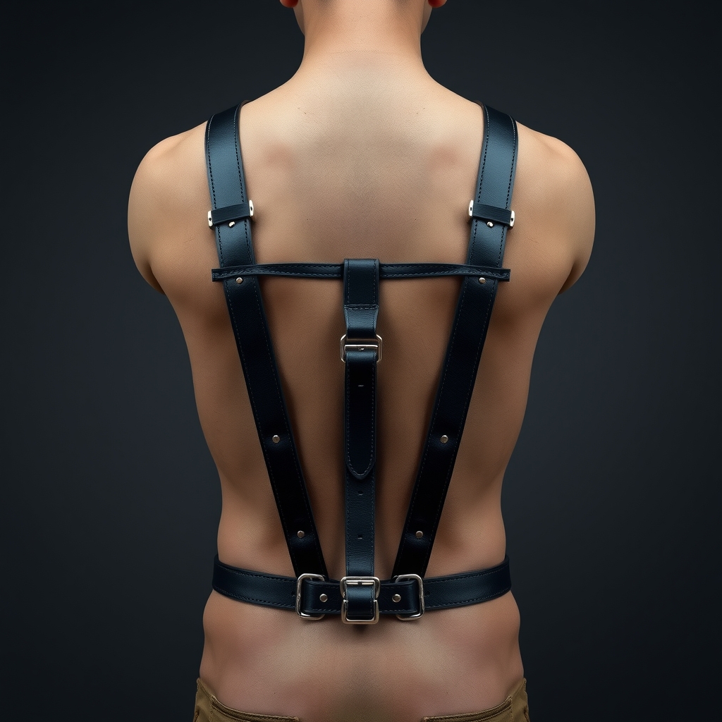 Leather Suspender Harness - Custom-Made in 10 Colors - custom-made leather