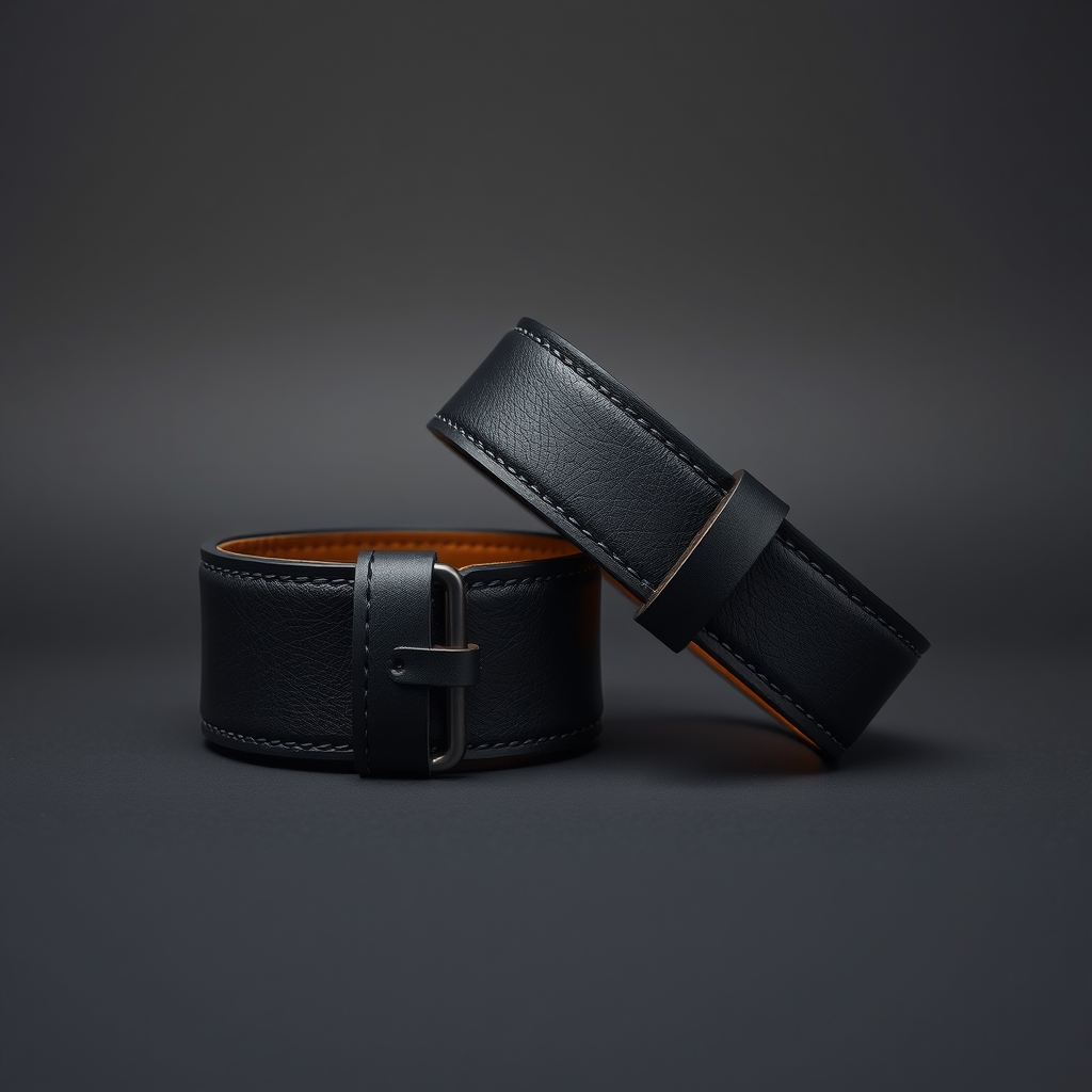 Leather Armbands (Pair) - Custom-Made - custom-made leather
