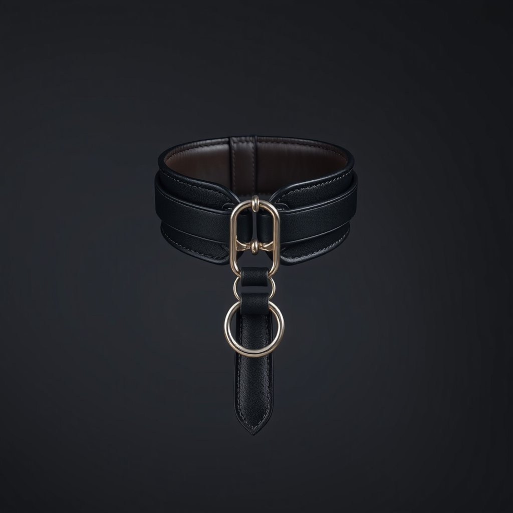 Locking Leather Posture Collar - Custom-Made – Custom Made Gay Leather