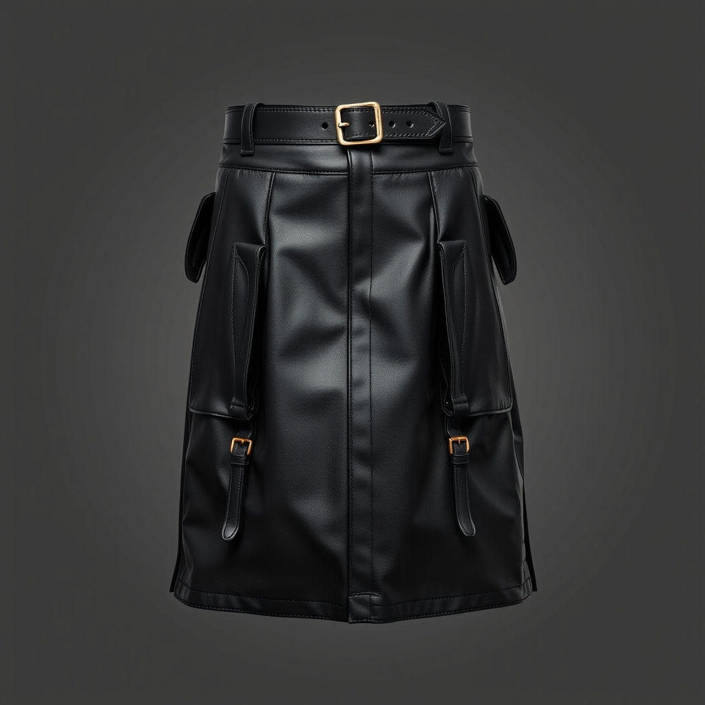 Leather Kilt - Custom-Made Men's Leather Kilt - custom-made leather