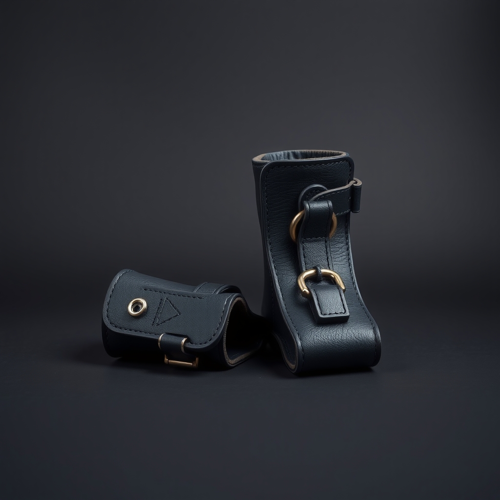 Leather Ankle Restraints (Pair) - Custom-Made - custom-made leather