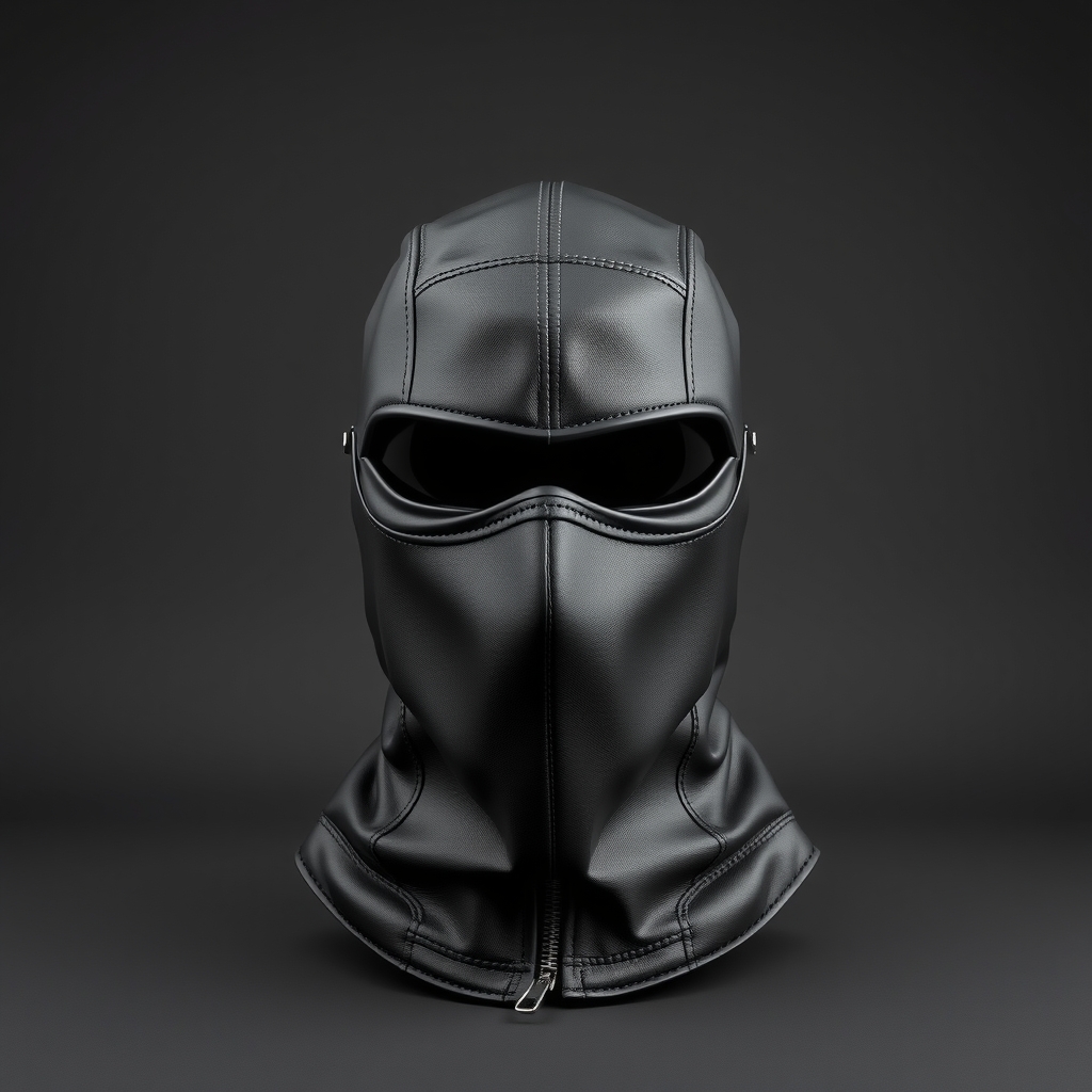 Leather Hood - Custom-Made Leather Mask - custom-made leather